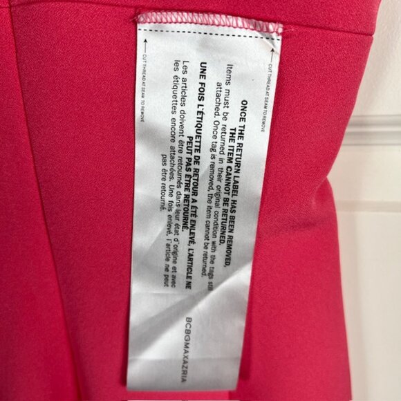 BCBGMAXAZRIA Pink One-Shoulder Column Evening Gown Dress Size 6 NWT Formal Maxi - Picture 6 of 10